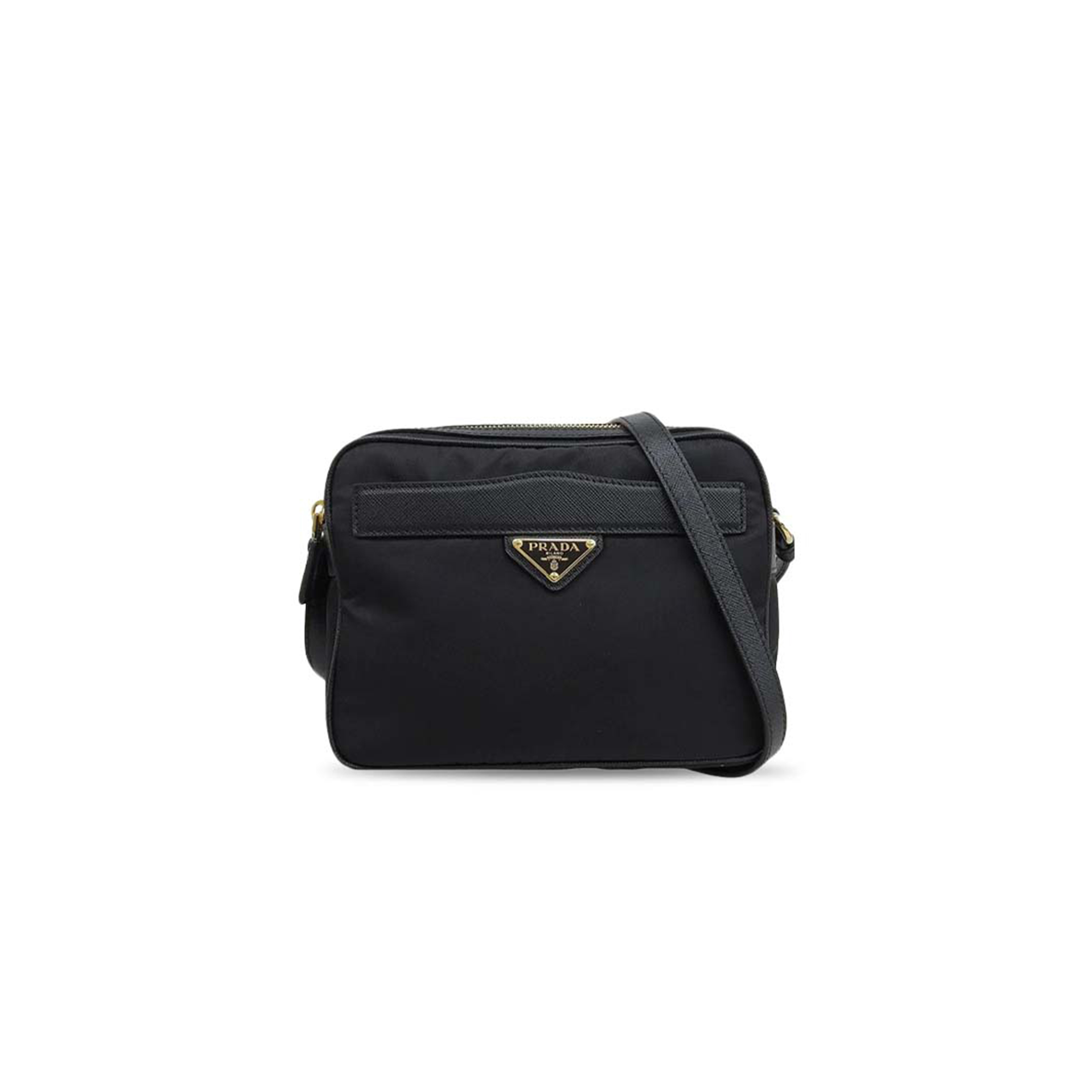 Pra*a TESSUTO NYLON SAFFIANO RE-EDITION 1978 MESSENGER BAG SUGHERO 1BH218 (21*17*8cm)
